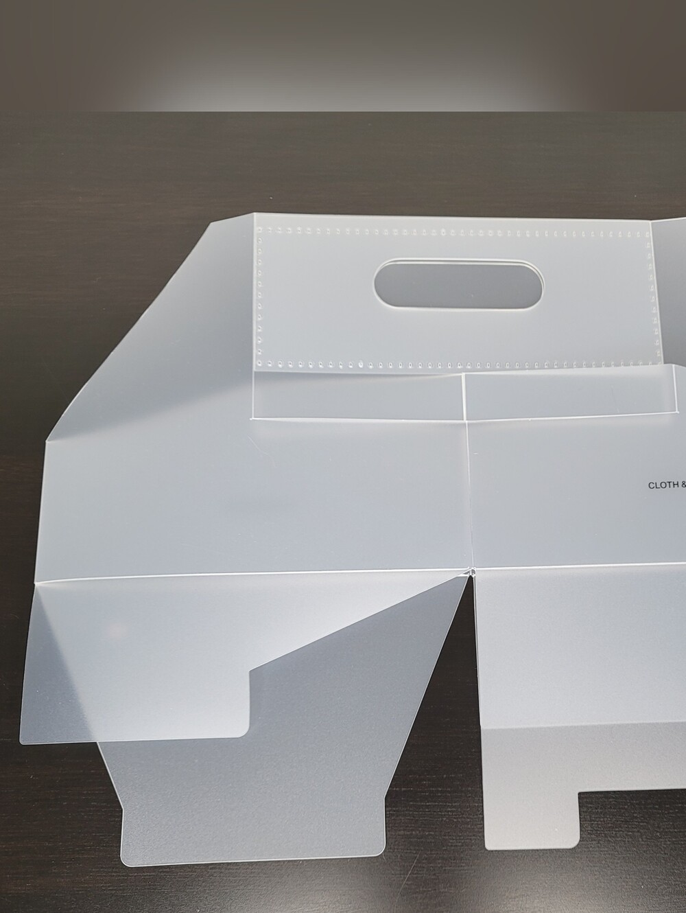 Cloth & Paper Pop-up storage caddy, translucent